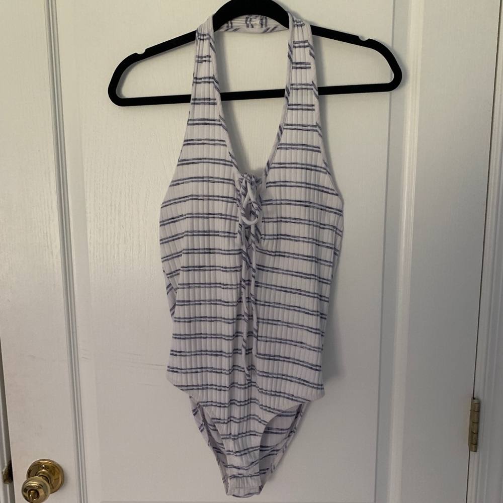 Striped bodysuit
